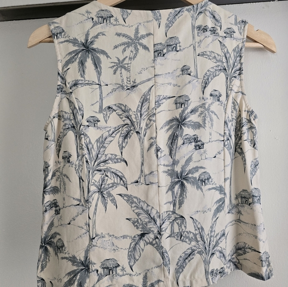 Pineapple Moon Silk Vest / Top - Picture 2 of 6